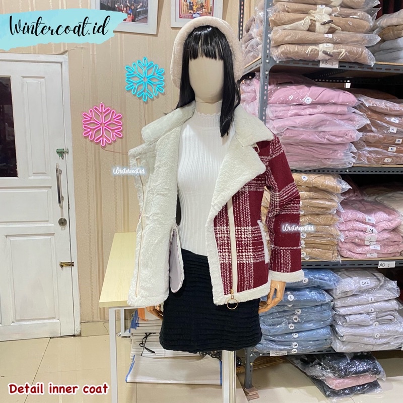 Fur coat winter wanita mantel musim dingin import korean style oversized jacket hangat jaket bulu cewek