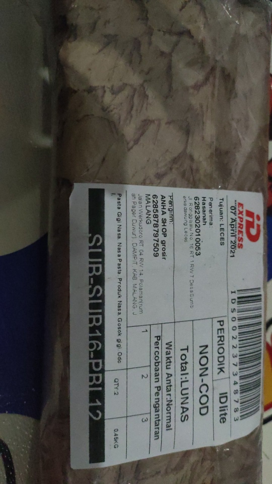 Pasta Gigi Nasa. Nasa Pasta. Produk Nasa. Gosok Gigi. Odol.