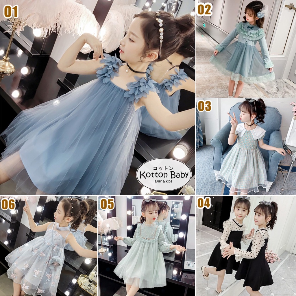 3-8thn | DRESS BAYI ANAK [KUALITAS IMPOR] GAUN BAYI PESTA ELEGAN FORMAL PEREMPUAN HC O catalog