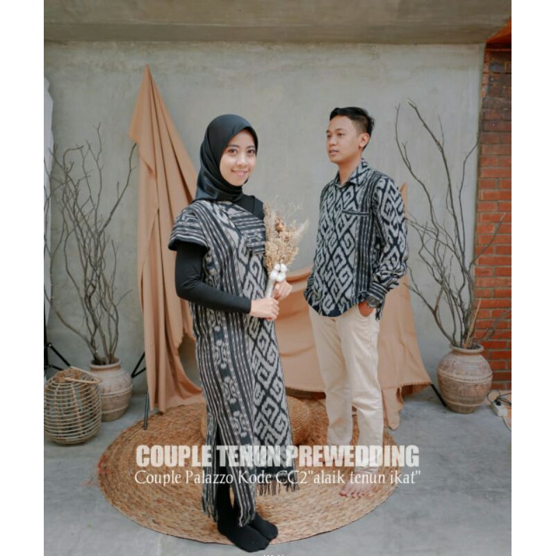 Couple Tenun Prewedding Couple Palazzo Kode CC2 Alaik Tenun Ikat