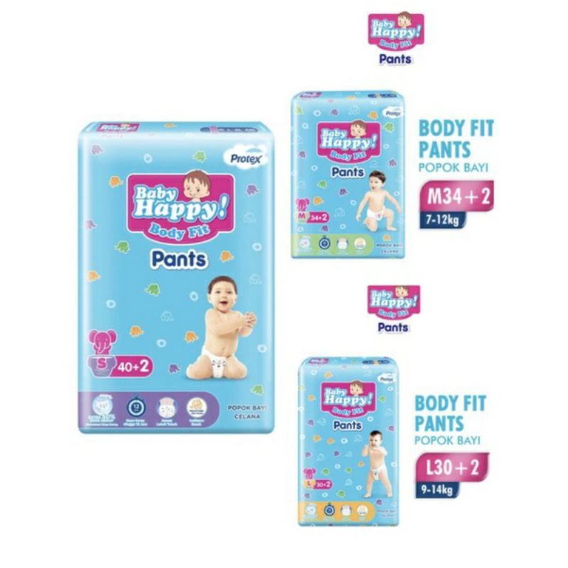 BABY HAPPY PANTS / DIAPERS BABY HAPPY M34 L28