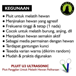 PELUIT PLUIT ULTRASONIK U3 KEYCAN SATU NADA MAINAN PELUIT PLUIT ULTRASONIK U3 KEYCAN SATU NADA MAINAN