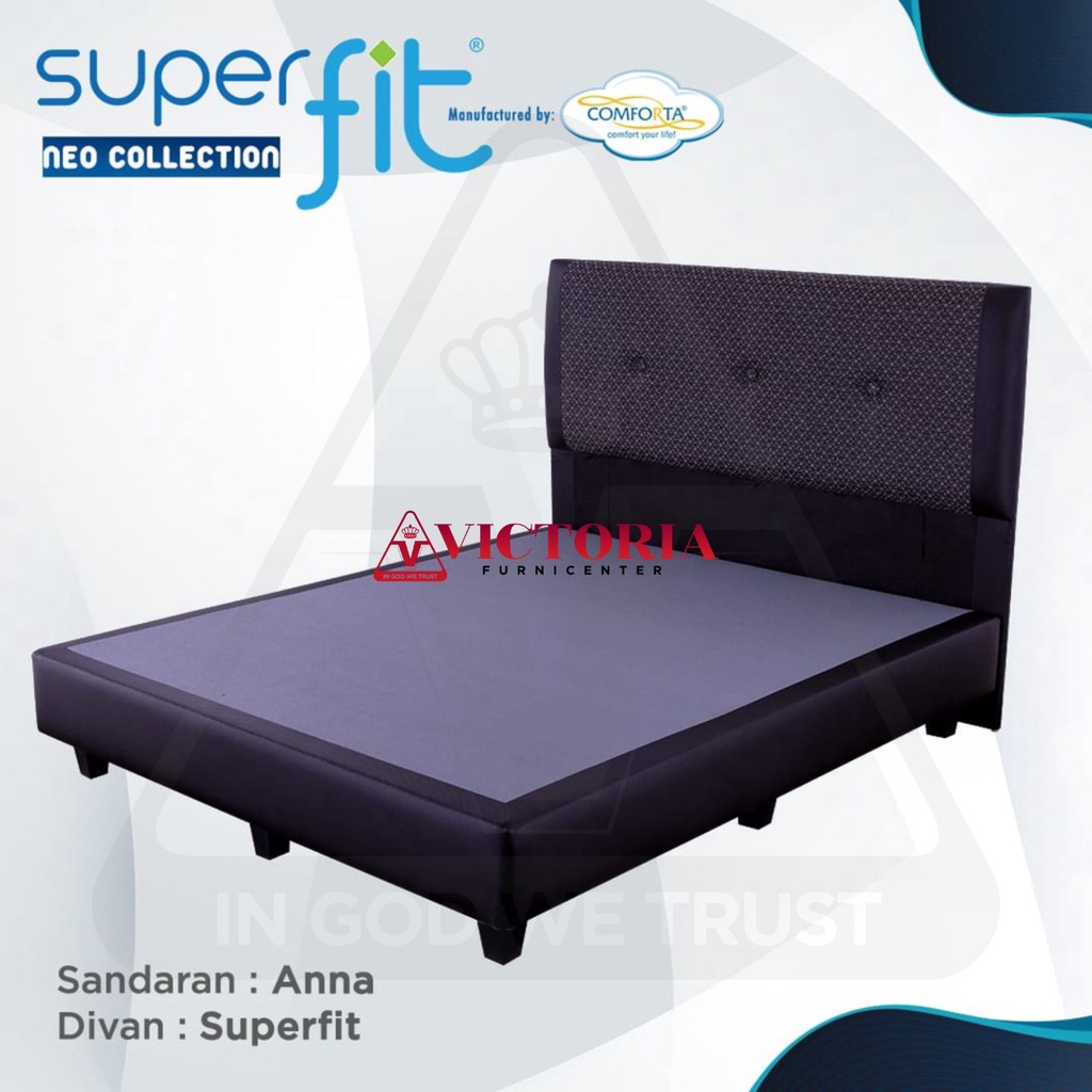 Comforta Supefit Divan Headboard Anna 180 x 200 180x200 Dipan Sandaran HB Tanpa Kasur Springbed Kasu