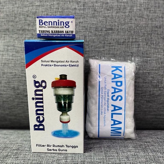 PAKET BENNING JUMBO LENGKAP Saringan Air Water Filter Penjernih Air Serbaguna 3 Susun