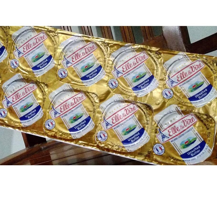 

[Terlaris Today] 10 Minicups Elle & Vire Unsalted Salted Butter UB ✈