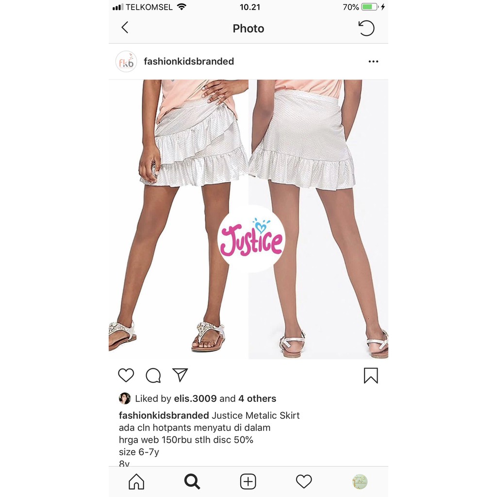 Rok Celana Anak - Basic Skirt Rok Tutu - Rok Anak Perempuan Rok Anak/Dewasa Merk Justice Ori Produk