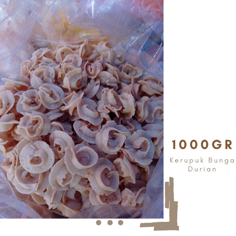 

Kerupuk Bunga Durian 1000g