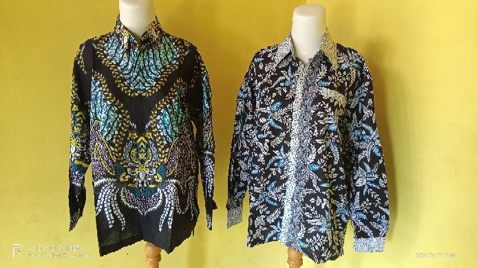 Couple Blus Tunik Batik Pekalongan Madu Toska Batik 64f265wf