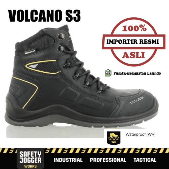 SAFETY JOGGER VOLCANO BLACK S3 WATER PROOF