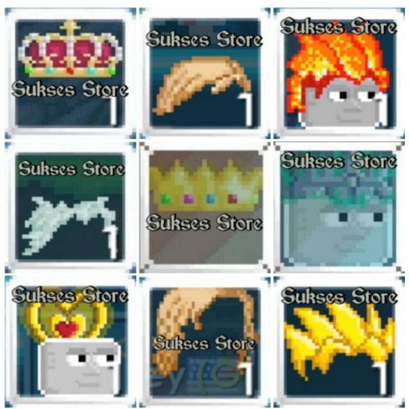 Jual Growtopia ( Hair And Crown 2 ) Shopee Indonesia