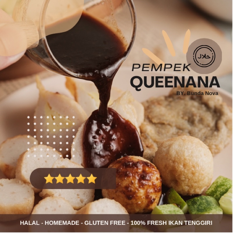 

PEMPEK QUEENANA - cuko pedas asli palembang