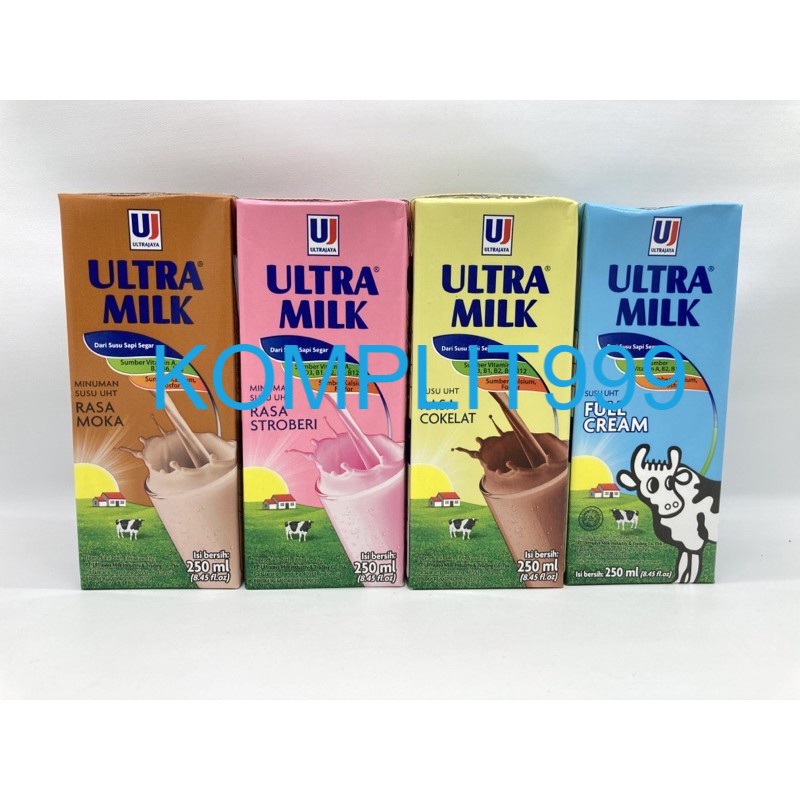 

Ultra Milk SUSU UHT 250ml KOMPLIT999