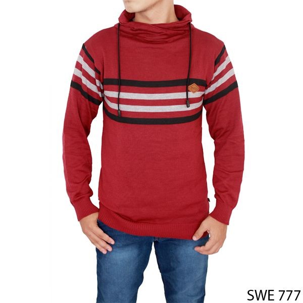 Harajuku Man Sweater Rajut Merah – SWE 776