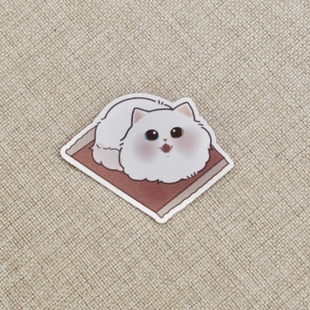 

Phomi Face-002 sticker Cute cat sticker journals aesthetic Odd Eye