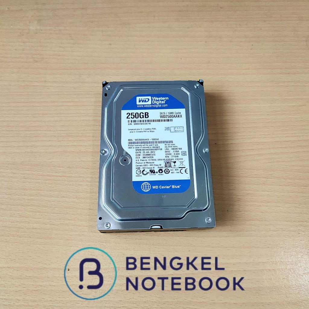 Hardisk HDD PC WD BLUE 250Gb SATA III
