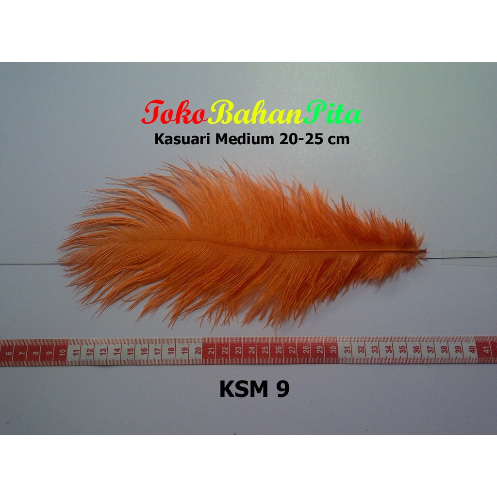 (1 HELAI) BULU DEKORASI 20-25cm KSM 9 | OSTRICH | BULU HIAS | BULU CRAFT | TOKO BAHAN PITA