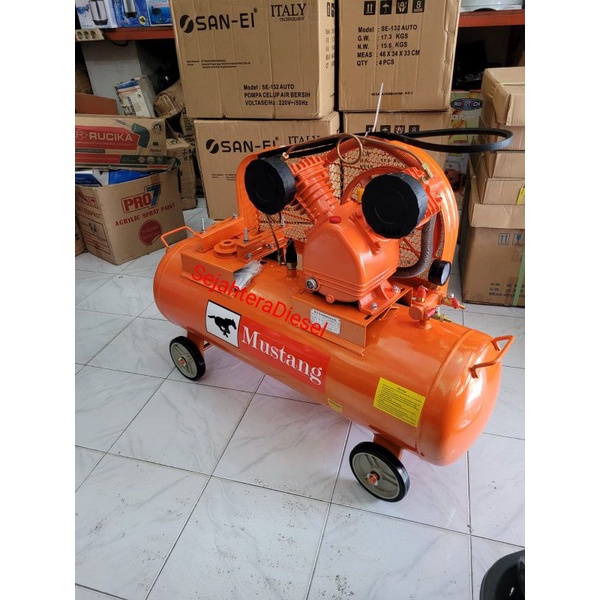Kompresor Angin MUSTANG 1HP|Tabung Kompresor MUSTANG 1HP
