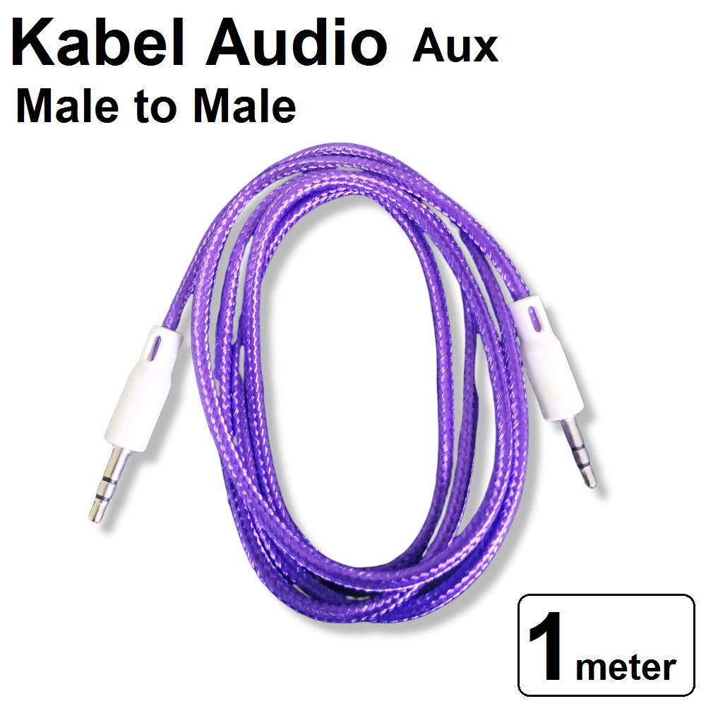 Kabel Audio Aux 3.5mm 1 Meter