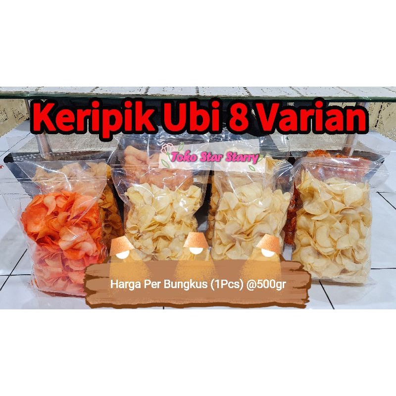 

[Per Bungkus] 100gr / 500gr Keripik Ubi khas medan 500gr Keripik Renyah