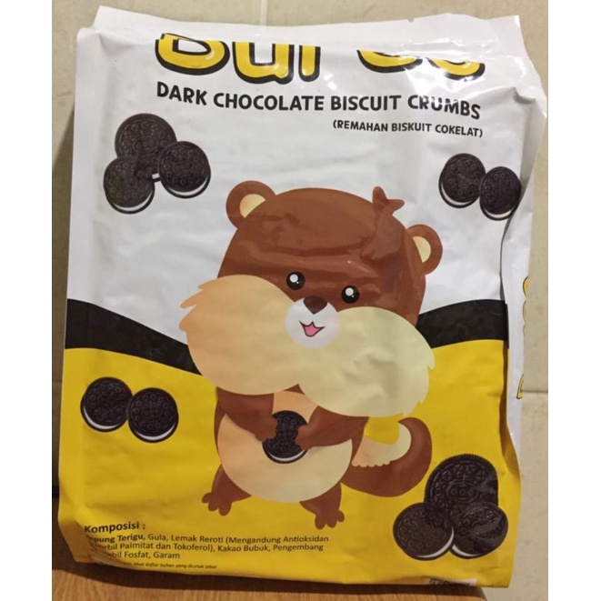 Bureo dark coklat biscuit crumbs 1 kg