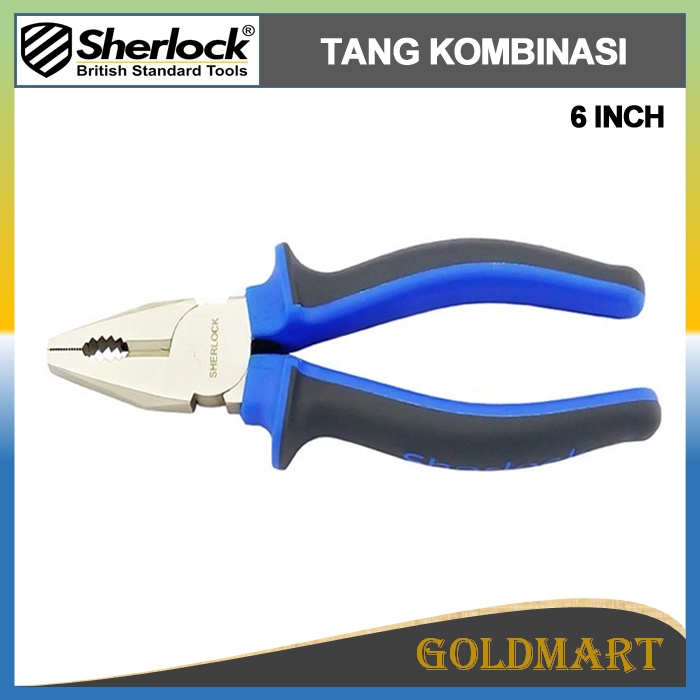 Tang Kombinasi 6&quot; inch Original Sherlock Bahan Besi (CRV)