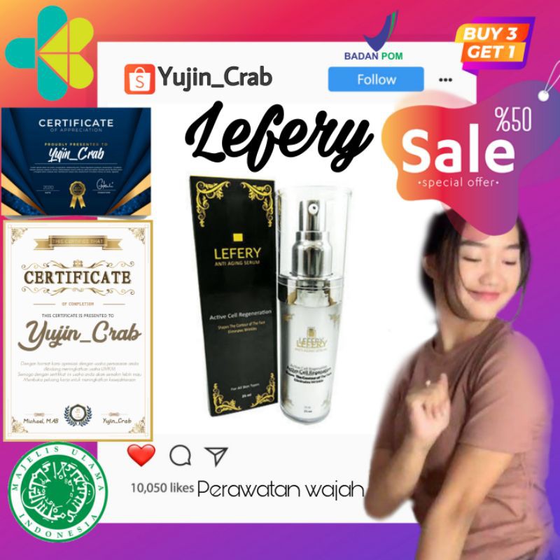 Lefery Spray Asli Serum Anti Aging Original ACR (isi 25ml) Mengatasi Keriput Penuaan Dini