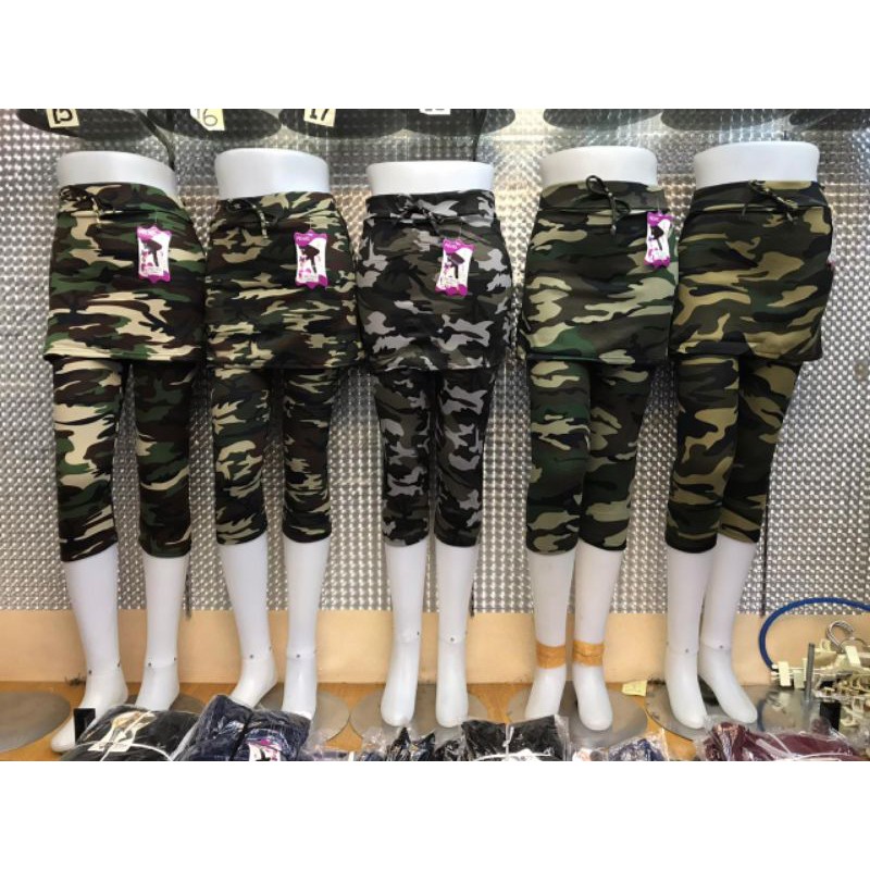 celana senam#rok army 7/8#olah raga#wanita