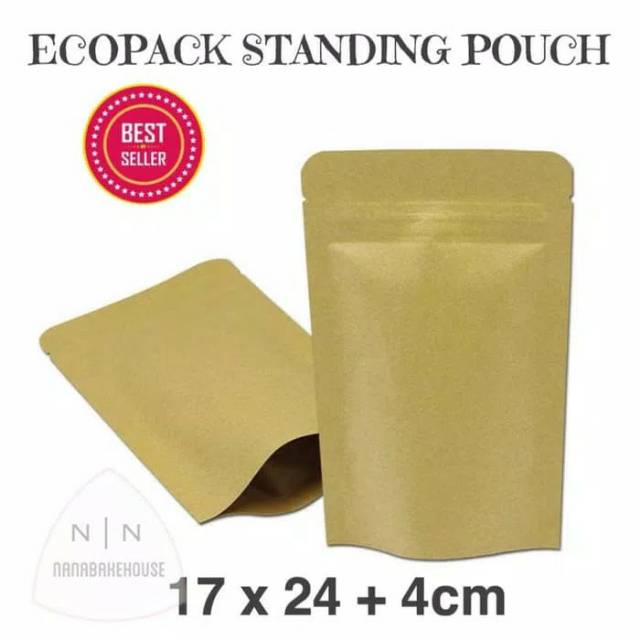 Standing pouch paper | kemasan kopi bubuk / bumbu, ziplock bag