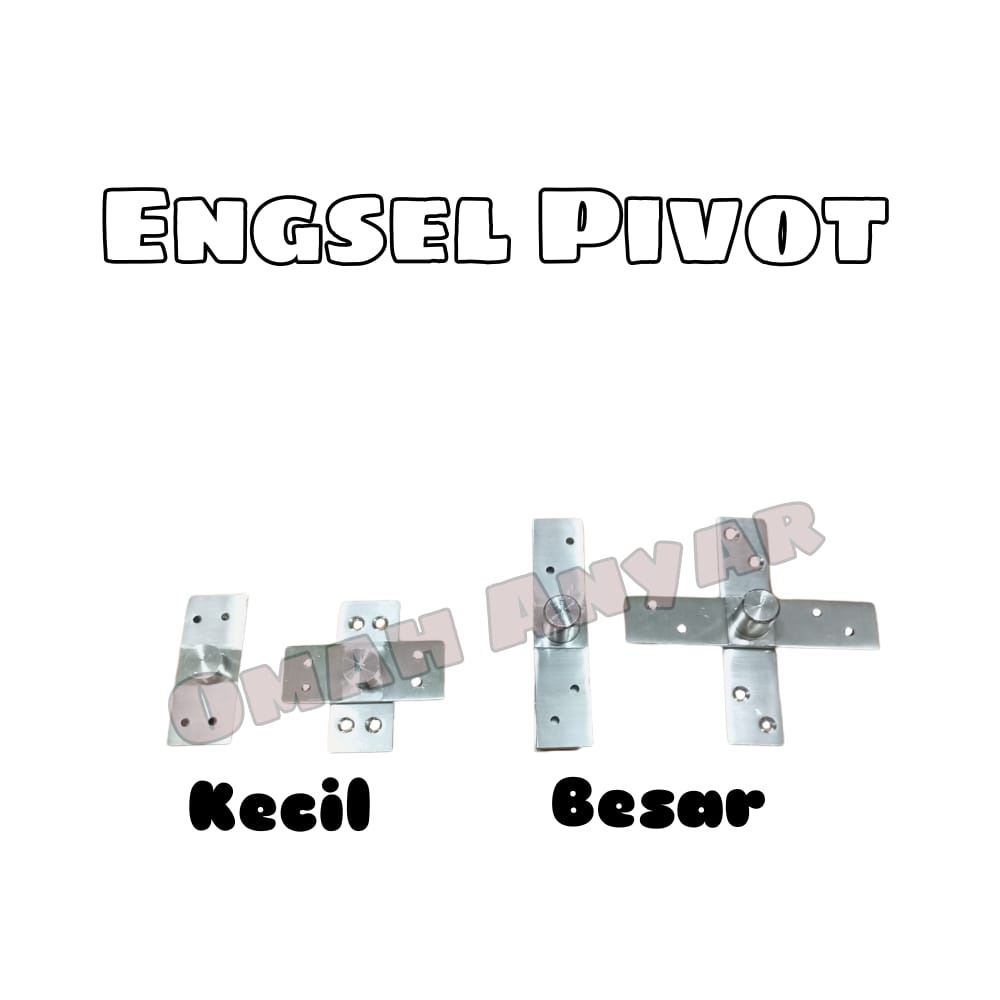 Engsel Pivot putar Pintu Lemari Mebel SS Besar Kecil