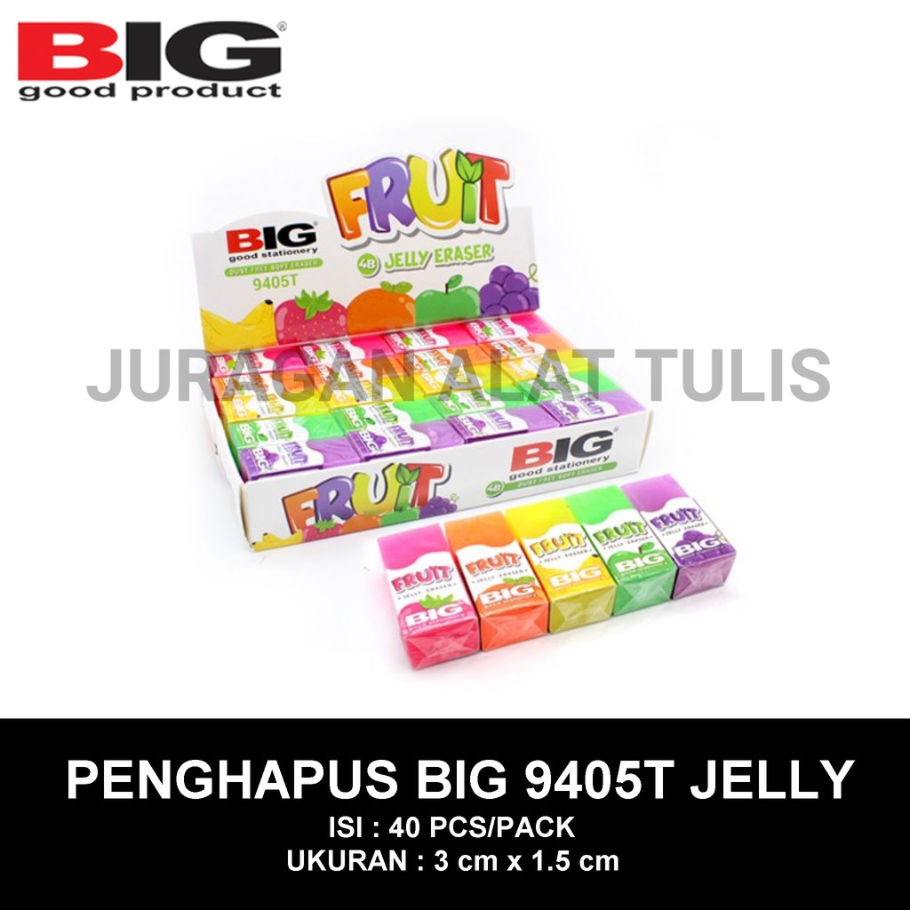 

PENGHAPUS / STIP / ERASER BIG 9405T JELLY/BENING KECIL