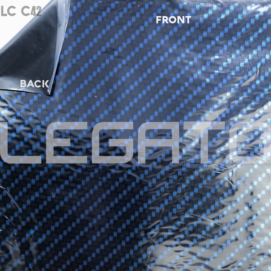 LC-C42 Film Water Printing WTP Hydrographics Carbon Celup Biru Karbon Bukan Kevlar Skotlet Stiker