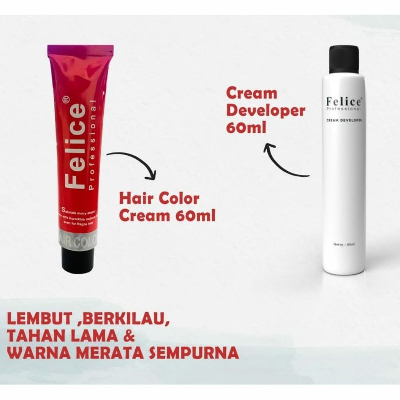 FELICE Hair Color / Semir Rambut Felice | Pewarna Rambut Permanen