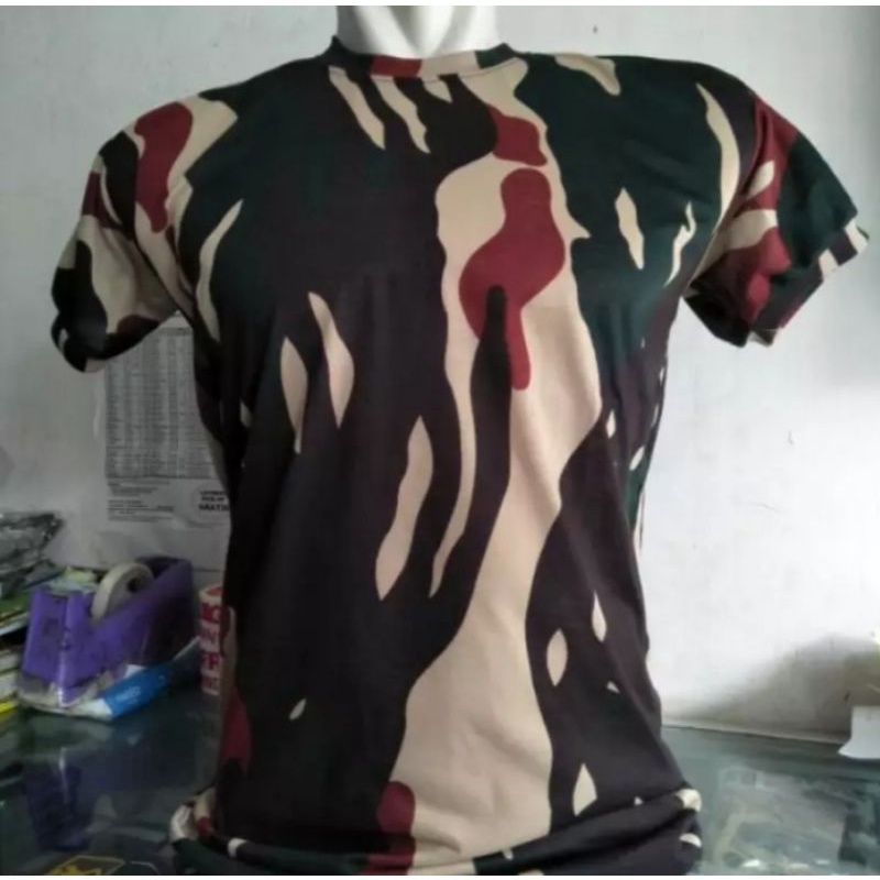 COD~KAOS PENDEK TNI AD MALPINAS LORENG MALVINAS KAOS ARMY LORENG PENDEK ~ PE SINGLE AMPIRONA