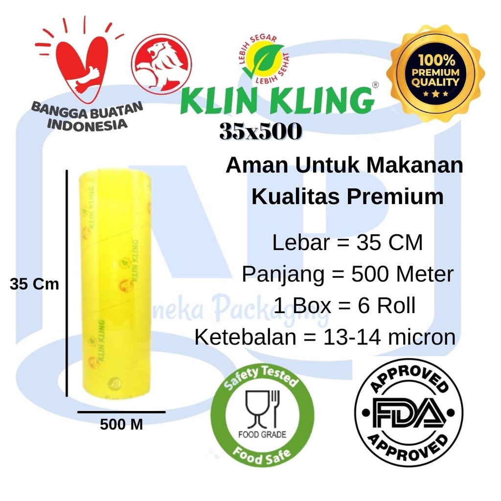Jual Cling Wrap Klin Kling - Plastik Wrapping Makanan - Pembungkus ...