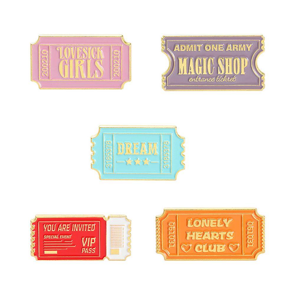 Preva Enamel Pins Jewelry Lonely Hearts Club Anda Diundang Cetak Huruf