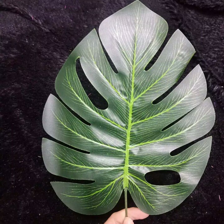 Daun Monstera Artificial Daun Hias Palsu Ekor Naga Plastik Tanaman Hias Dekorasi Rumah Ruangan Cafe