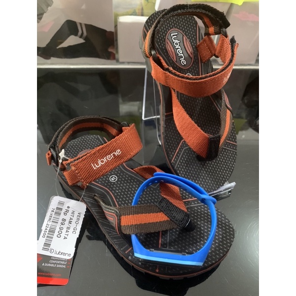 Sendal gunung anak original Lubrene vero gc warna hitam bata