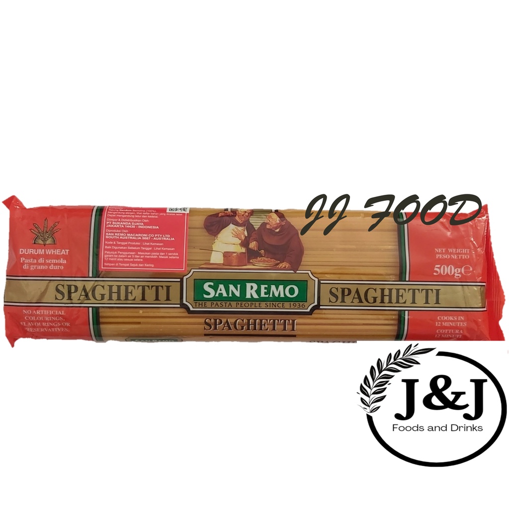 

Pasta Spaghetti San Remo 500 Gram