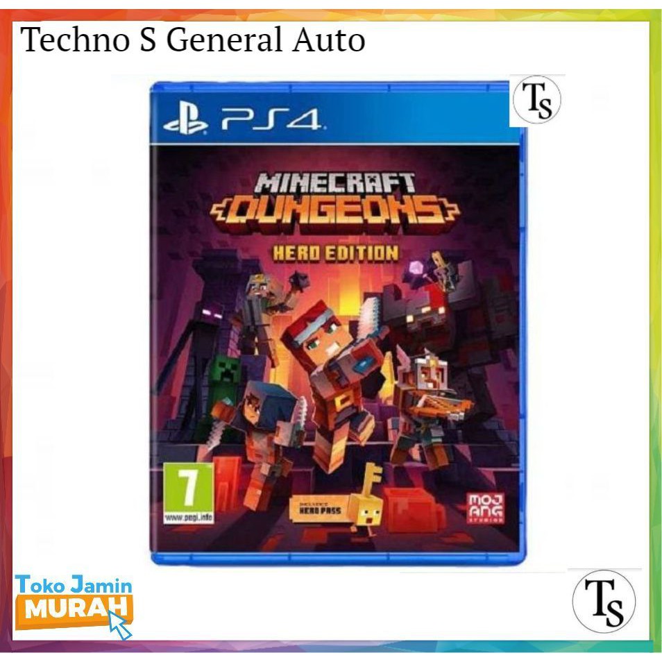 PS4 Minecraft - Kaset PS 4 Minecraft - PS4 Minecraft Dugeons