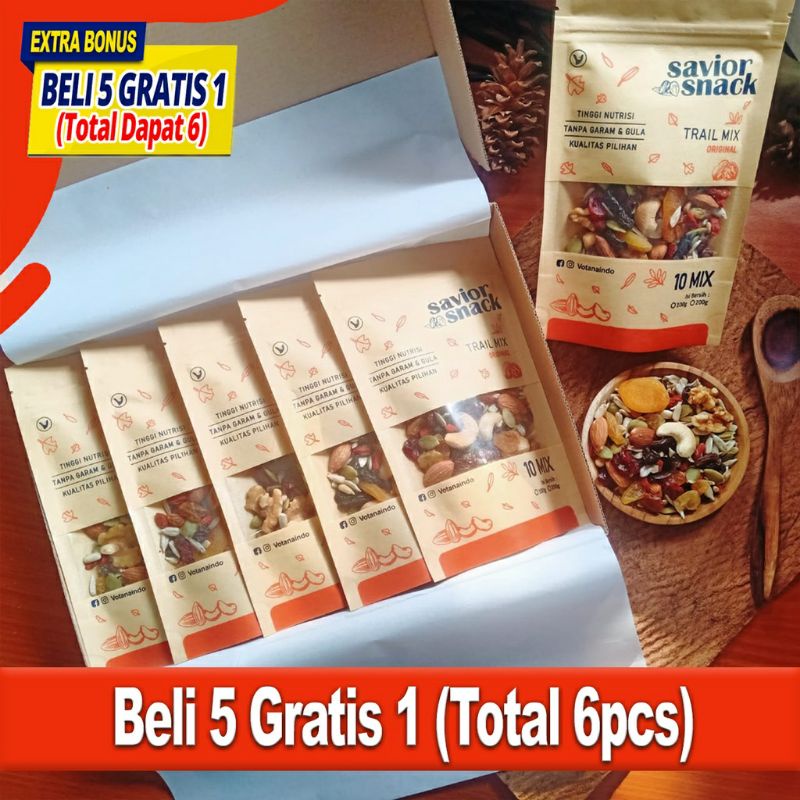 

Cemilan Savior Snack 10 Mix Nuts & Fruit Dried Kualitas Premium Makanan Sehat Ibu Hamil