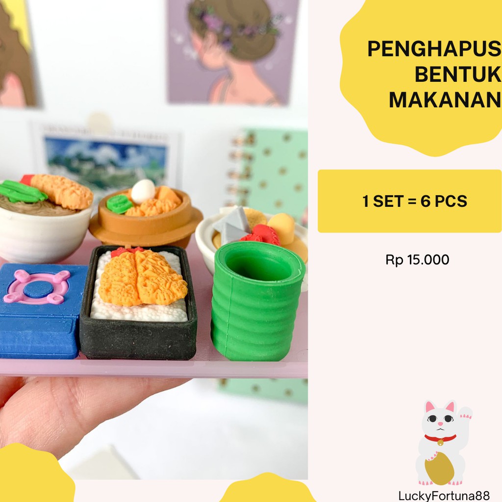

[Luckyfortuna88] Penghapus bentuk makanan jepang penghapus bentuk makanan eraser bentuk makanan jepang lucu murah alat tulis kantor alat tulis sekolah murah kualitas premium