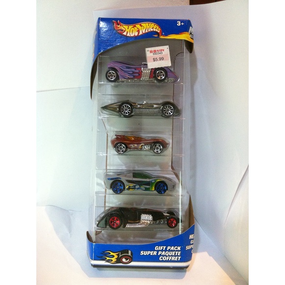 Hot Wheels Gift Pack. 2003 Heat Fleet 5-Pack - Twin Mill II-Turbolence. 10SP-Cat-A-Pult-40 Somethin.