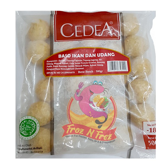 

CEDEA Bakso Ikan Udang 500 Gram (25 Pcs)