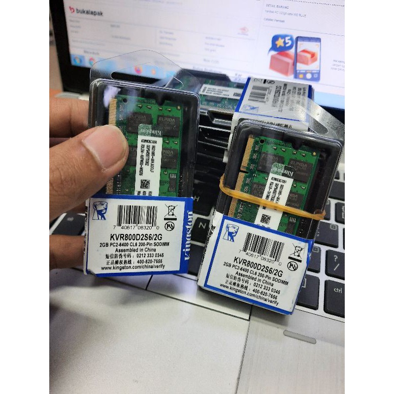 Ram sodim laptop DDR2 2gb Baru