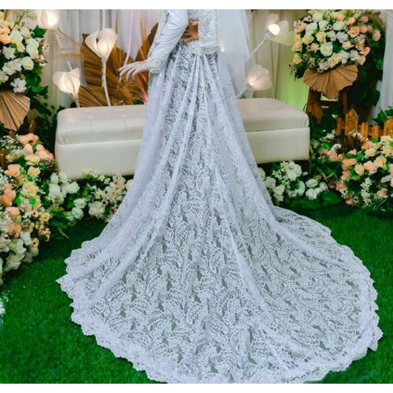 Ekor Pengantin/ Ekor Kebaya Pengantin/ Ekor Pengantin Lepas Pasang/ Ekor Gaun Pengantin