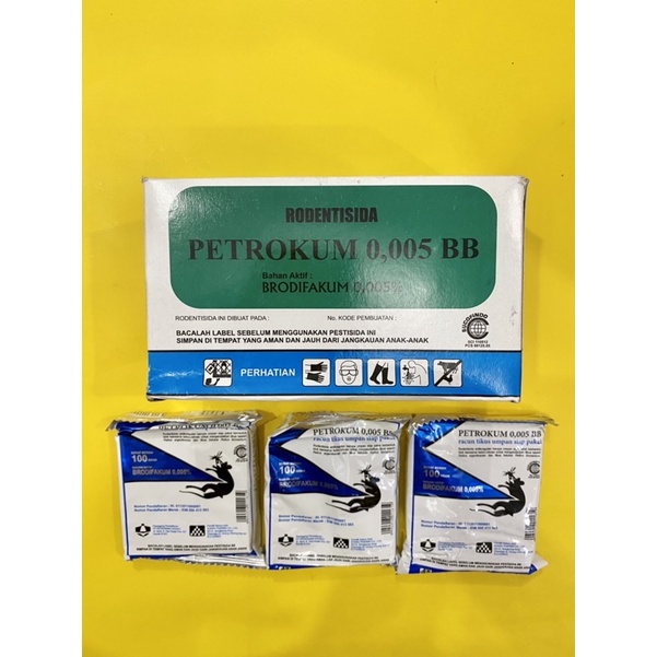 RACUN TIKUS PETROKUM 0,005 BB ASLI ORIGINAL ANTI BAU 100 GRAM