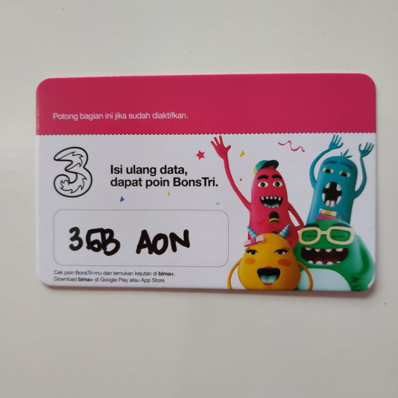 PAKET DATA TRI AON 3GB