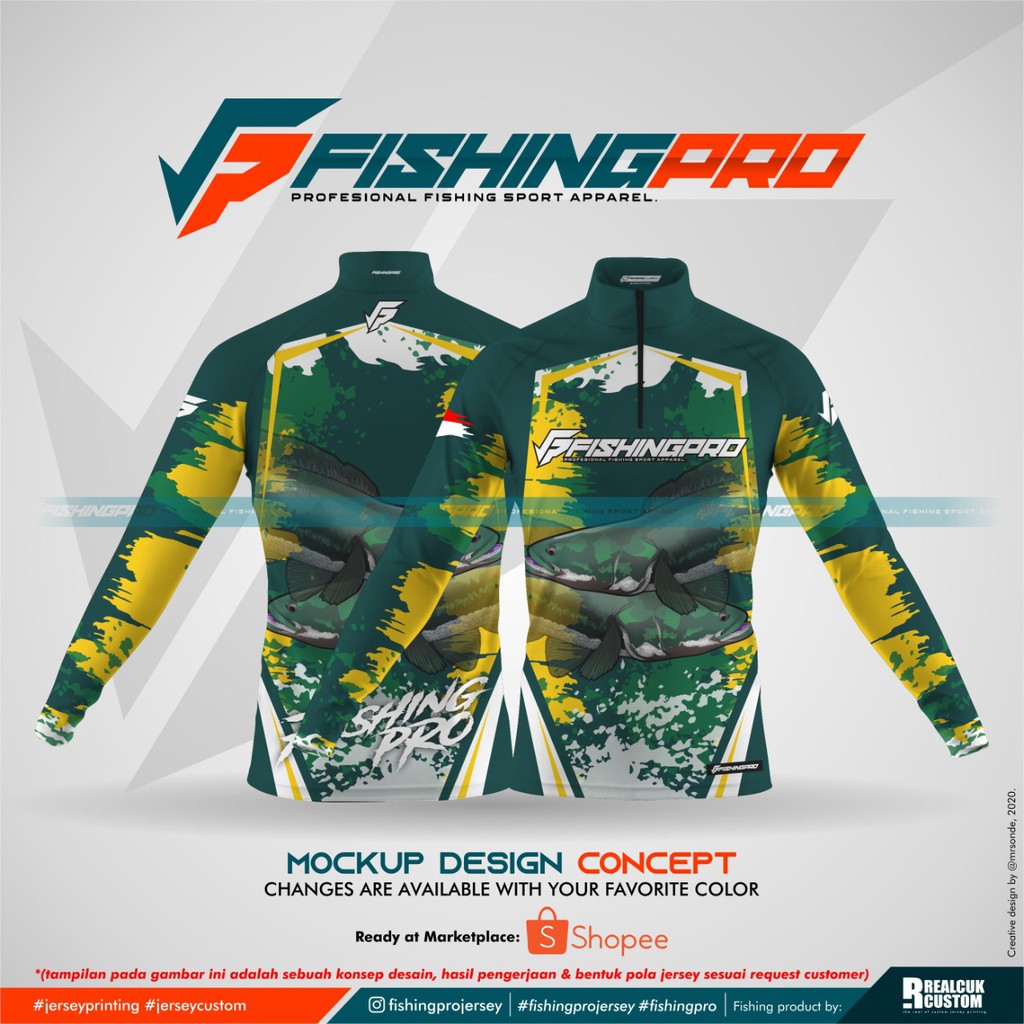 [ CUSTOM ] Jersey Mancing IKAN TOMAN Printing | Micro UV