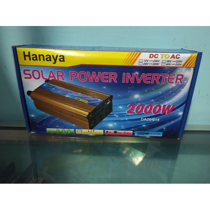 Inverter Perubah Arus Dc(aki)to Ac(rumah) 2000W HANAYA SUPER DAYA