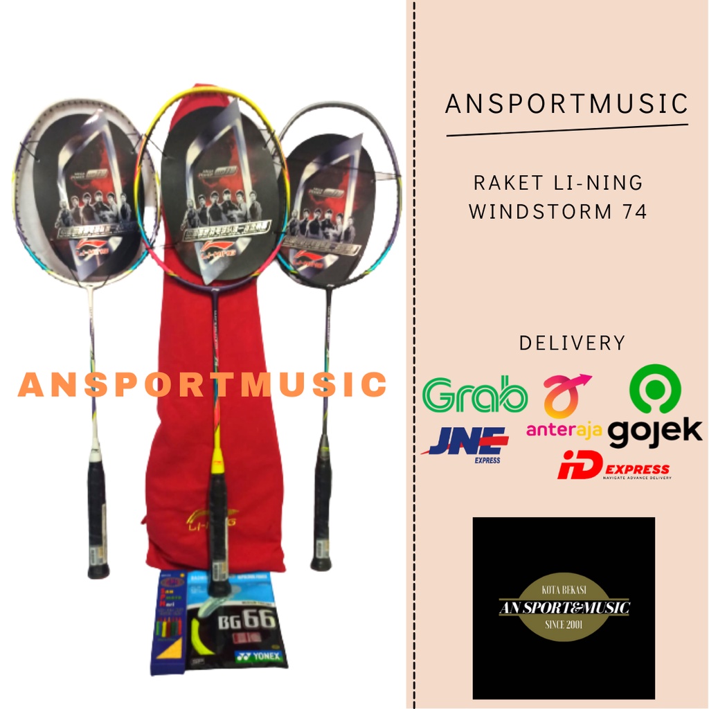 RAKET BADMINTON LINING / Li-Ning Windstorm 74